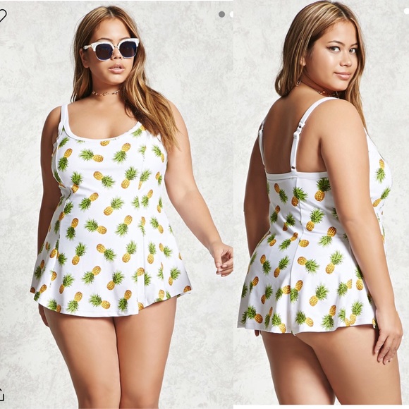 Forever 21 Other - NEW Forever 21+ 🍍 Pineapple 🍍 Swimdress